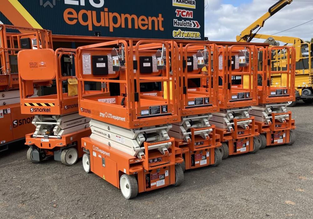 Scissor lifts for hire and for sale.